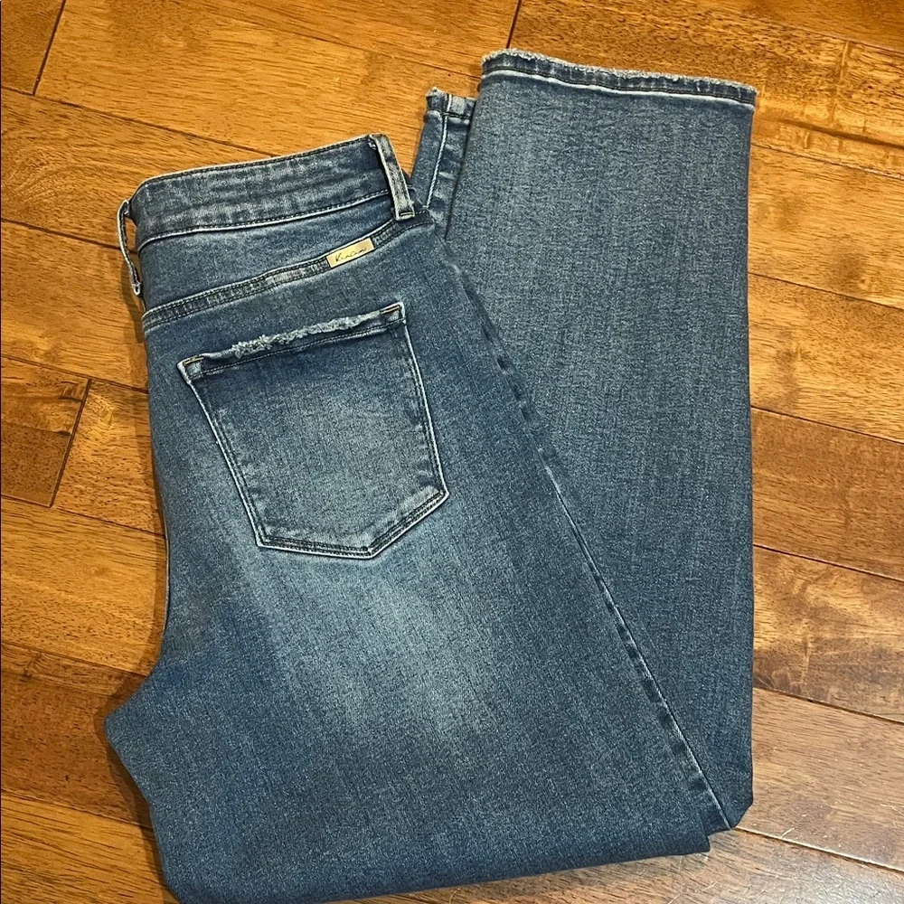 KanCan Women's Straight Leg Jeans in Dark Blue 11/29